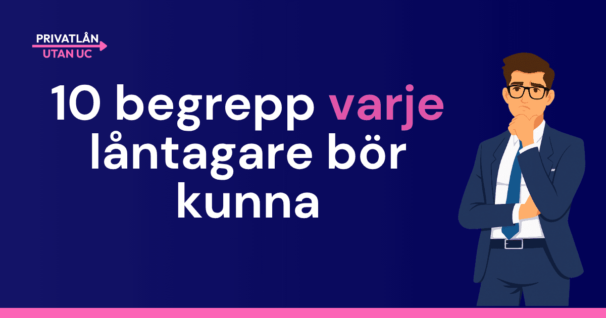 10 begrepp låntagare bör kunna